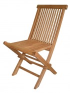 SEDIA TEAK DOGHE VERTICALI - PREDA Import - Export